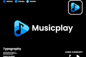 design a creative and professional logo for your music label