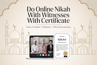 do online nikah witnesses with certificate