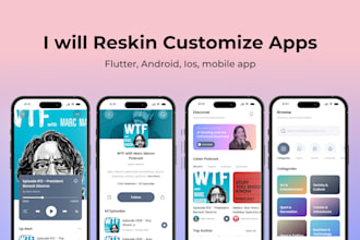 reskin and set up your codecanyon flutter mobile  app