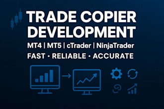 build or setup professional trade copier for mt4, mt5, ctrader, or ninjatrader