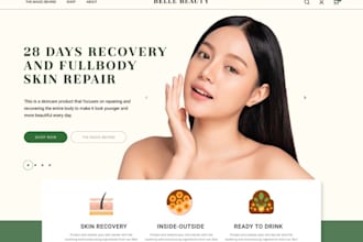 skincare website skincare beauty website