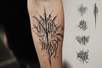 not design an average calligraphy tattoo