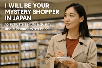 work as a mystery shopper in japanese market