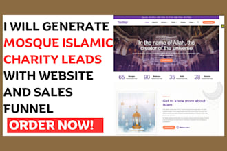 generate mosque islamic charity leads and build website