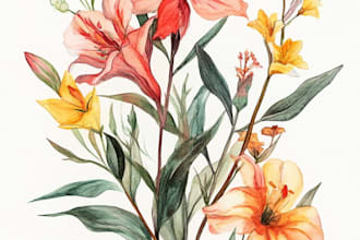 draw a botanical illustration
