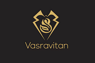 luxury golden badge logo
