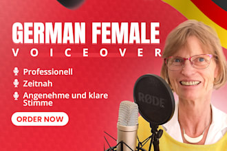 record your text with my warm and clear voice