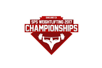 design high quality weightlifting championships logo