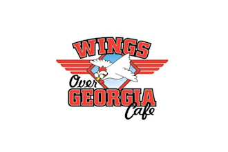design awesome wings over georgia cafe logo