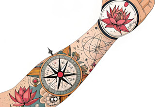 do a personalized tattoo sleeve art