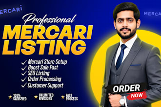 do mercari listings, dropshipping, cross listing and mercari store management