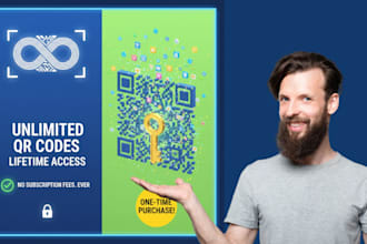 give you the unlimited, lifetime qr code generator software