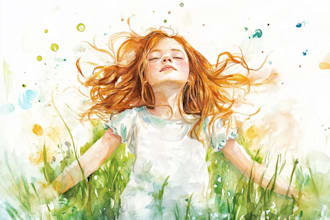 do digital watercolor illustration