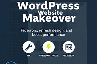 do professional wordpress website redesign and elementor fix