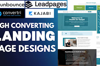 designs funnel and fix errors on leadpages, unbounce, convertri and kajabi