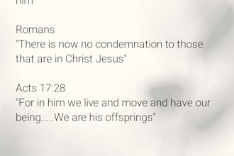 write transforming, inspirational, and faith based contents