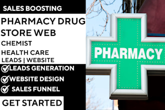 pharmacy drug store chemist healthcare leads build website