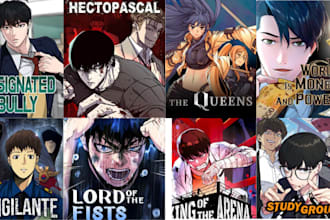 create stunning graphic novel art with professional storytelling ,dynamic panel