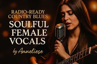 sing a radio ready electric country blues song with soulful female vocals