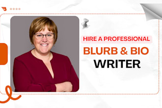 write your book blurb, author bio or book description