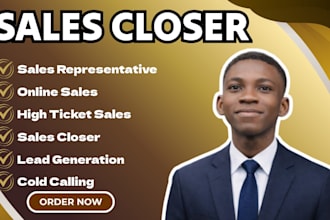 b2b sales lead generation online sales closer sales representative sales rep