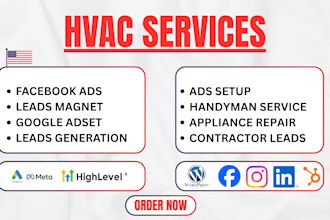 do facebook ads hvac leads generation, landscaping contractor leads google ads
