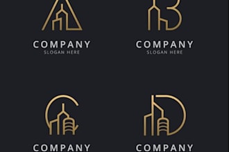 design professional property, realtor and  agency real estate logo