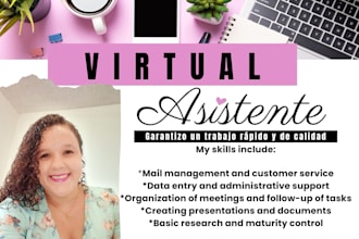 seré tu asistente virtual y servicio al cliente