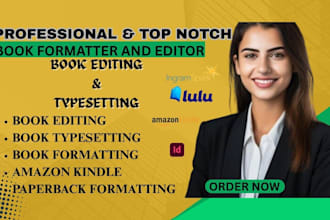 format, edit, publish book, ebook  paperback formatting for amazon kdp upload