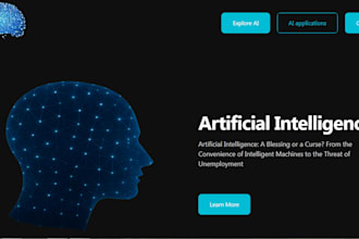 design a stylish portfolio or landing page HTML CSS tailwind