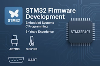 develop stm32 embedded firmware hal, ll, freertos, modbus, spi, i2c
