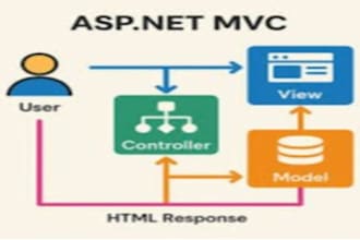develop a custom web portal using asp dot net core and api