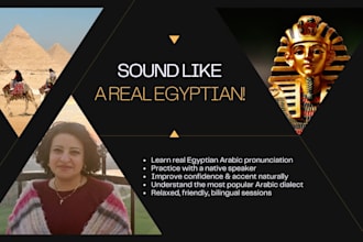 be your native egyptian arabic pronunciation partner