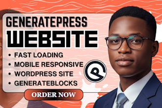 design generatepress wordpress website with generateblocks pro generatepress