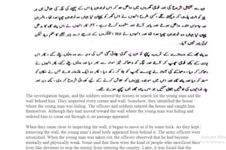 translate english to urdu and urdu to english with professional proofread