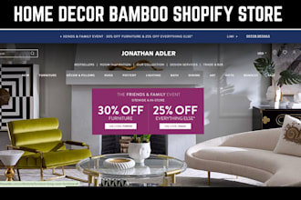 build home decor store bamboo products home decor furniture shopify website