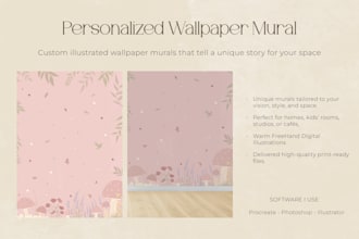 personalized a wallpaper mural