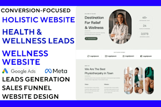 generate verified health and wellness leads build holistic wellness website