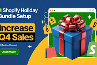 design shopify holiday store setup black friday optimisation promo banner