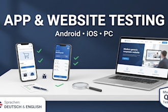 perform expert manual QA testing for your app and website