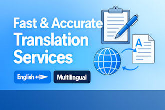 accurate and fast translation  multilingual services