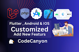 add new features and customize any flutter or codecanyon app