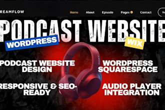 podcast music radio artist website design build membership paid subscription