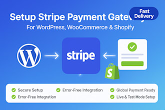 integrate stripe payment gateway for wordpress and shopify