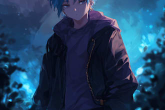 draw anime character for you
