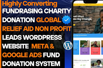 generate charity fundraising global relief aid lead non profit wordpress website