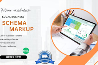 create schema markup for local business, articles, rich snippets
