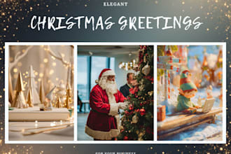 create elegant ai christmas images for brand and marketing campaigns