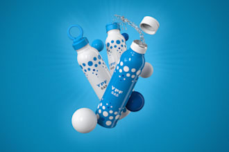 make renders of packaging and products