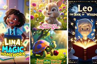 illustrate children story book illustration kids book picture book cover design